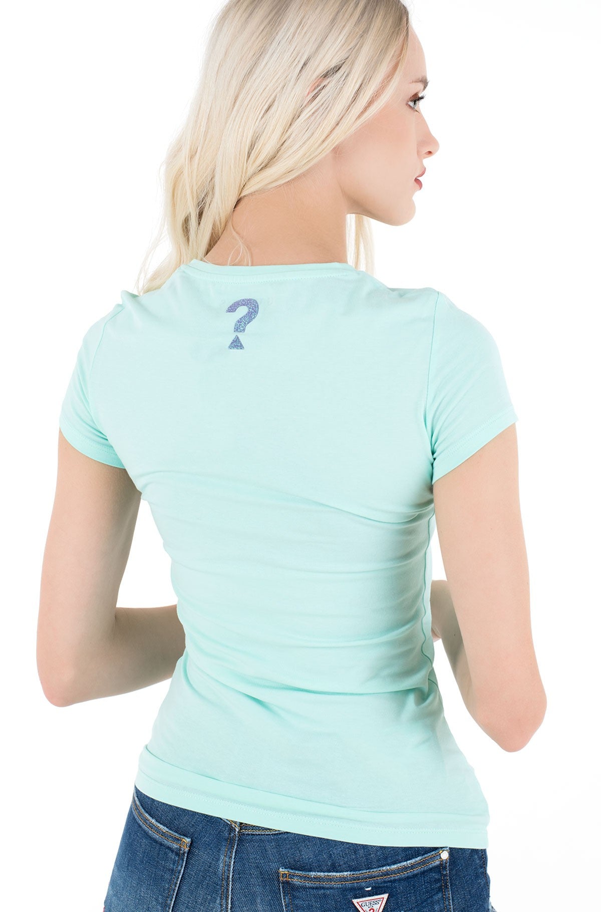 Guess Women'S Logo Graphic T-Shirt – Mint