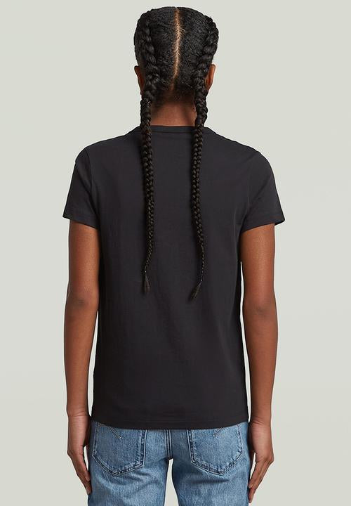 G-Star Raw Eyben Slim R T Women Black T-Shirt Ny Jersey