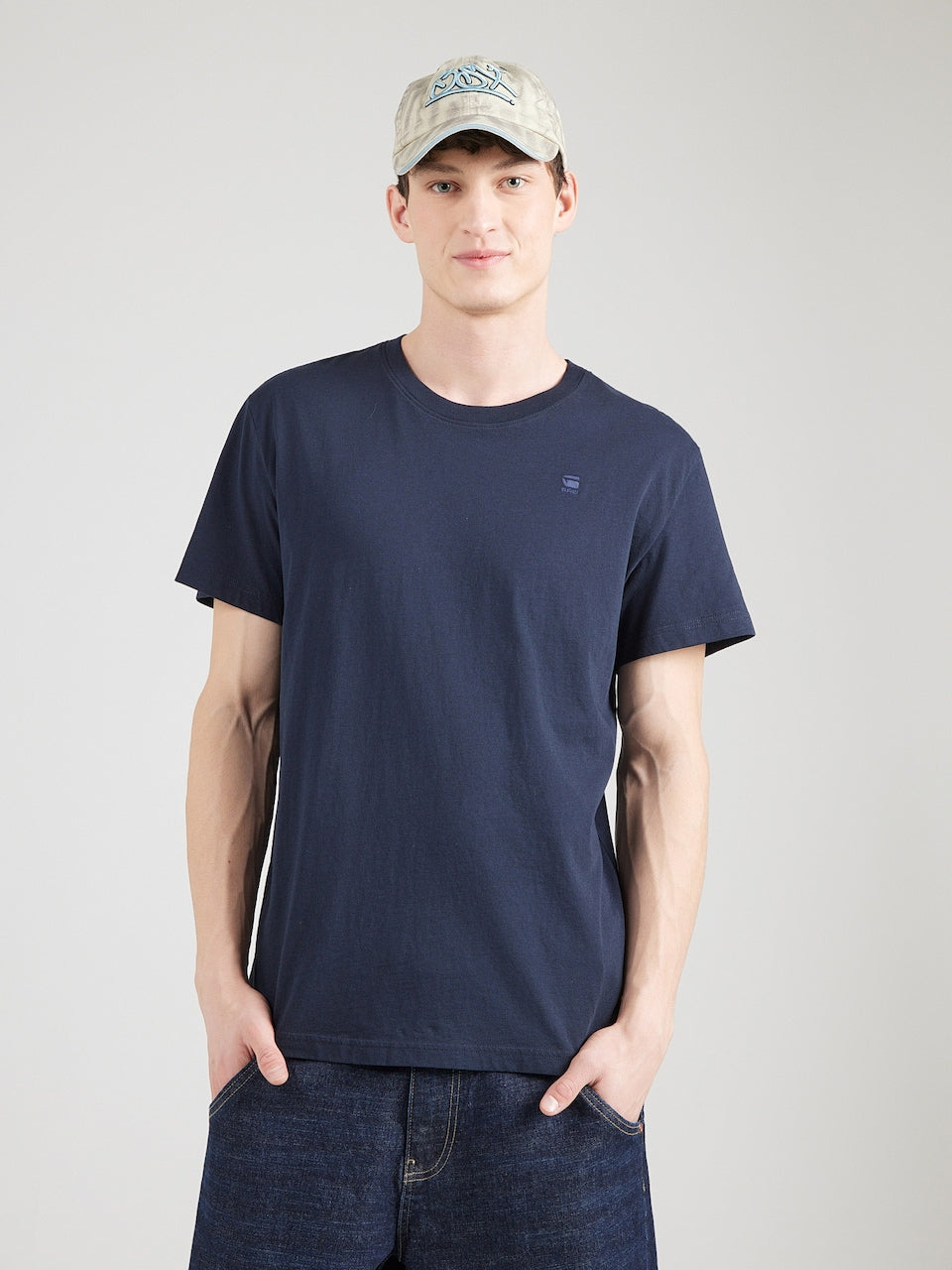 G-Star Raw Premium R T S\S Sartho Blue Dry Jersey Men’S T-Shirt