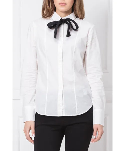 G-Star Core Bow Slim Shirt Wmn Ls White Office Stretch Poplin Women