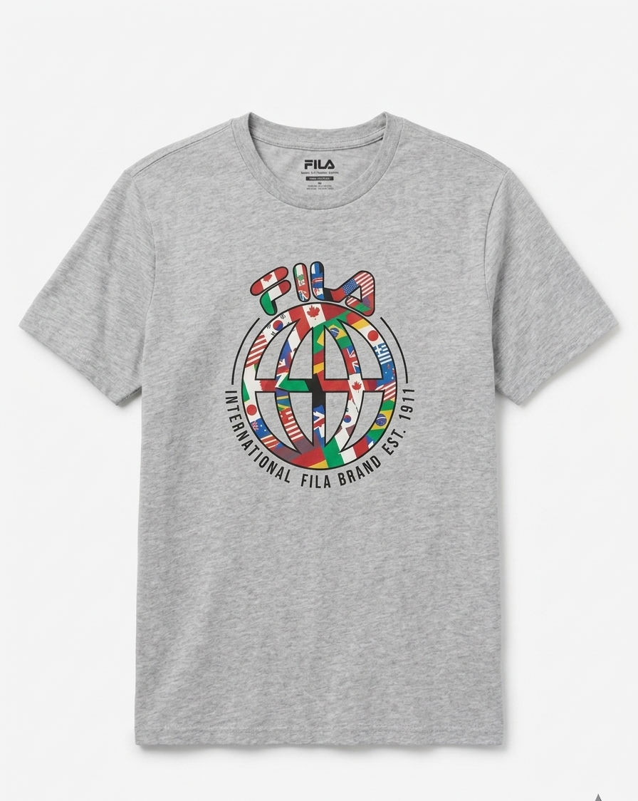 Fila Black "International Fila Brand Est.1911" T-Shirt Men