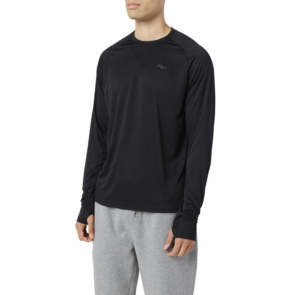 Fila Long Sleeved Black T-Shirt For Men