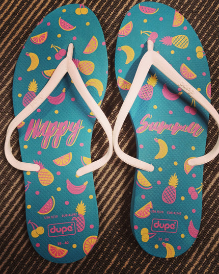 Dupe Turquoise Women's Flip Flops