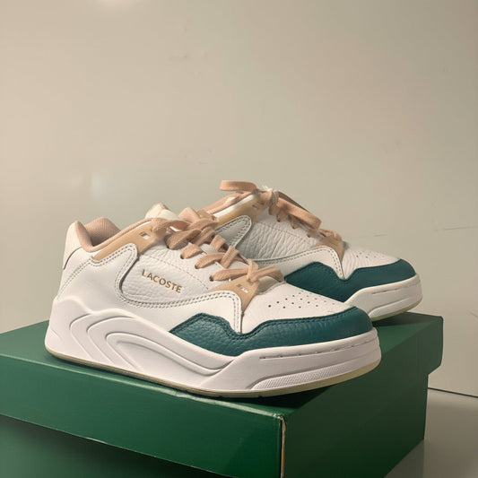 Lacoste Court Slam 120 2 – White & Natural Leather Sneakers