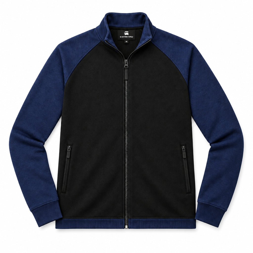 Clearance of G-Star RAW T-Shirt – Jirgi ZIP R T L/S – Black and Navy