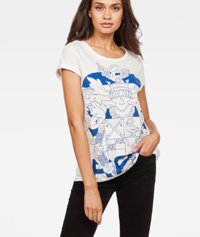 G-Star Raw Women'S Graphic 3 T-Shirt – White