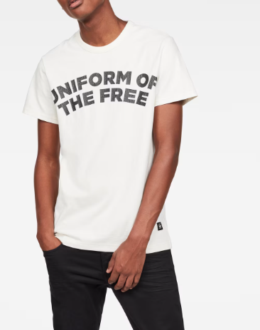G-Star Raw Uniform of the Free t-shirt front view