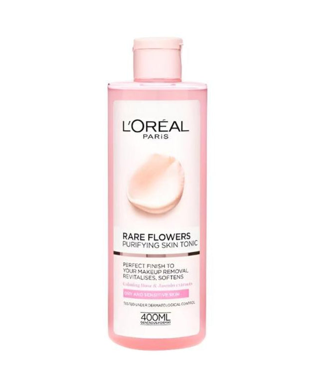 L'Oreal Paris Fine Flowers Cleansing Toner for Normal to Dry Sensitive Skin  | 400 ml