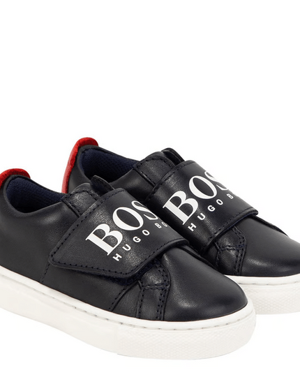 Hugo Boss  KIDS Logo sneakers | NAVY RED