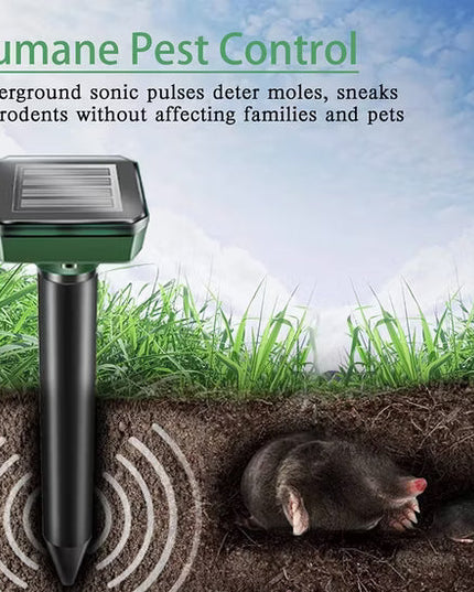 New Solar Energy Rat Repellent Vibration Ultrasonic Rat Repellent Farm Outdoor Electronic LED Farm Snake Repellent Device