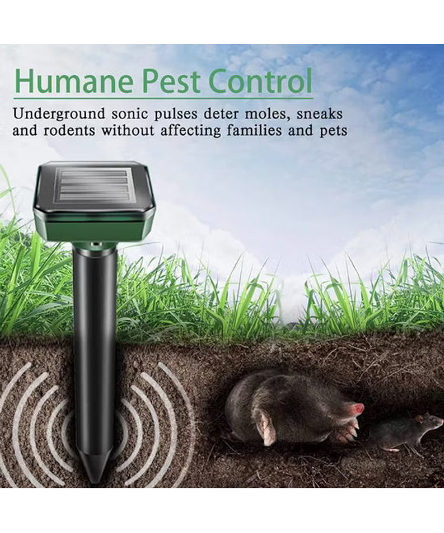 New Solar Energy Rat Repellent Vibration Ultrasonic Rat Repellent Farm Outdoor Electronic LED Farm Snake Repellent Device