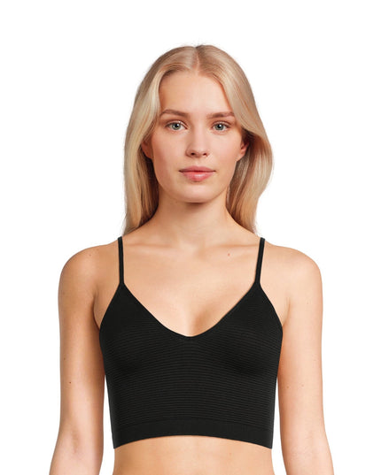 SIZE: M - No Boundaries Women's 2-Way Textured Brami