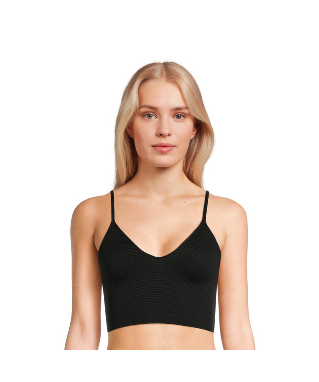 SIZE: M - No Boundaries Women's 2-Way Textured Brami