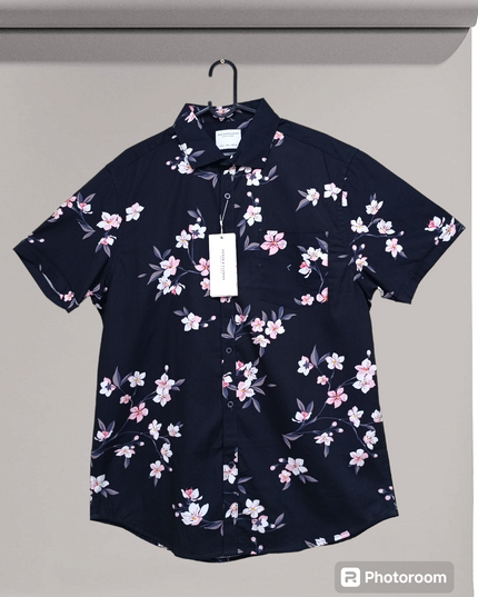 Denim & Flower Ricky Singh Men’s Floral Short Sleeve Shirt