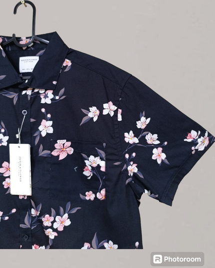 Denim & Flower Ricky Singh Men’s Floral Short Sleeve Shirt