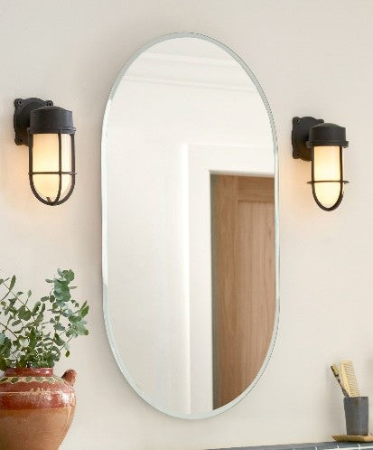 40 cm x 76 cm -  Pill Shape Frameless Mirror - Threshold™ - D