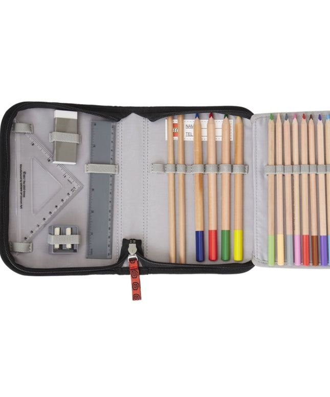 Lego Ninjago Comic pencil case with accessories