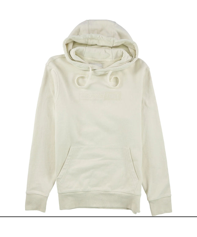 American Eagle Mens Logo Hoodie Sweatshirt, Off-White, Small