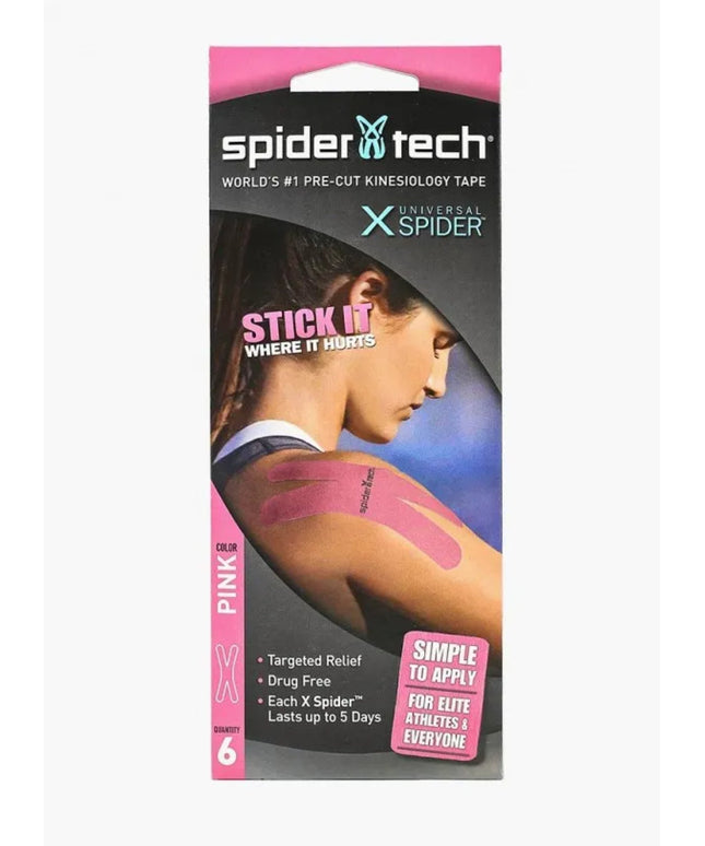 Spidertech PRE-CUT KINESIOLOGY TAPE pink 6