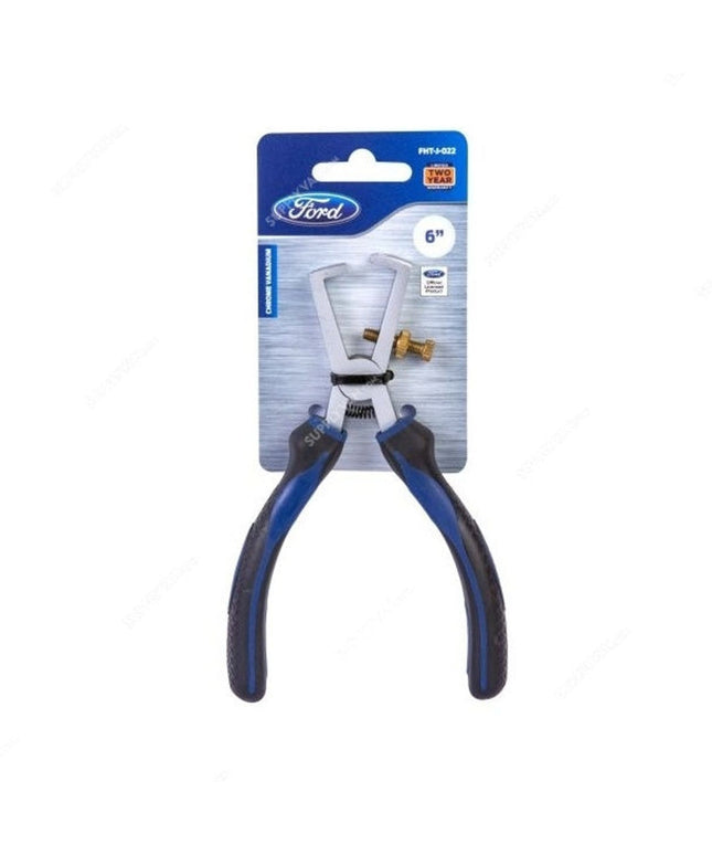 Ford Wire Strip Plier, FHT-J-022, 6 Inch, Black and Blue