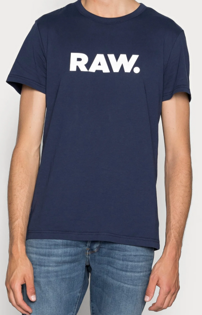 G-Star Print T-Shirt - Dark Blue