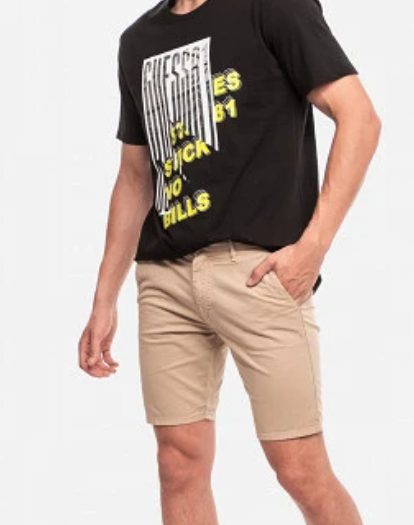 Guess Men'S Cargo Chino Shorts Beige