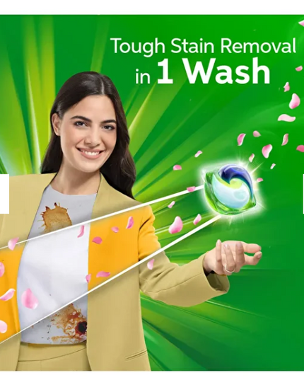 Ariel Floral Breeze All-in-1 Pods, Laundry Detergent Capsules, 15 count