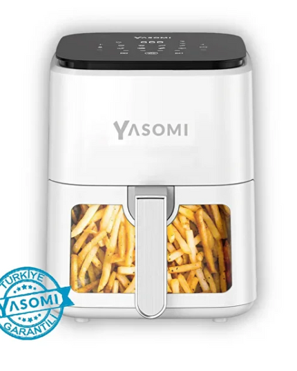 Yasomi Y35 White 1350w 3.5 Liter Glass Airfryer Fryer