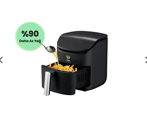 Wiami Wiami 3.5 Liter Air Fryer – Smart Oil-Free Fryer, Black (with Digital Screen)