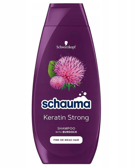 Schauma Keratin Strong Shampoo With BURDOCK 400 ml
