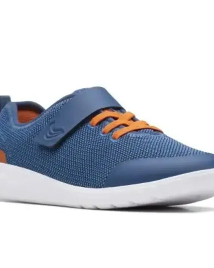 Clarks KIDS scape track youth Athletic Shoes - Ready for Action BLUE COLOR