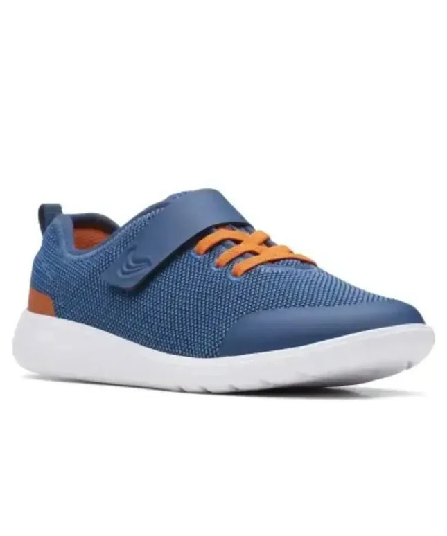 Clarks KIDS scape track youth Athletic Shoes - Ready for Action BLUE COLOR