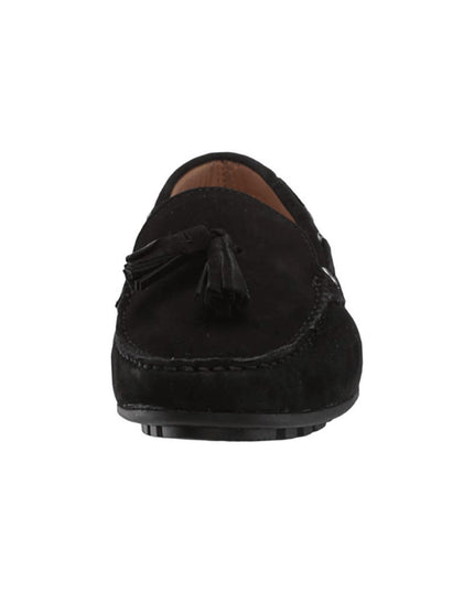 Size: 43 - Driver Club USA Women's Leather Made in Brazil Tassle Driving Loafer, Black Nubuck