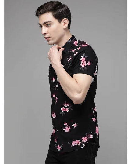 Denim & Flower Ricky Singh Men’s Floral Short Sleeve Shirt