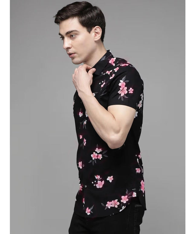 Denim & Flower Ricky Singh Men’s Floral Short Sleeve Shirt