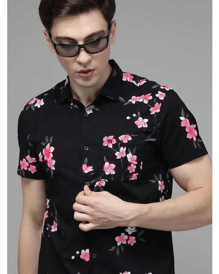 Denim & Flower Ricky Singh Men’s Floral Short Sleeve Shirt