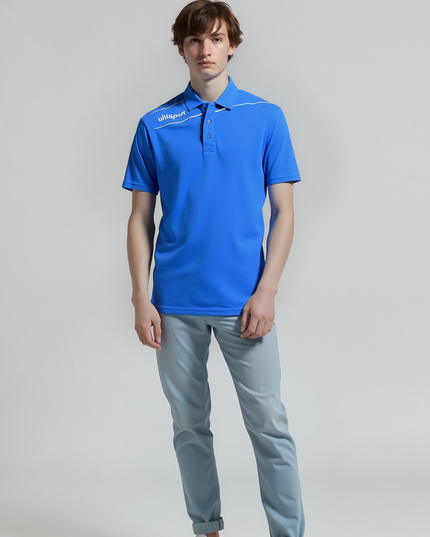 uhlsport 3.0 Stream Polo Shirt Blue - White