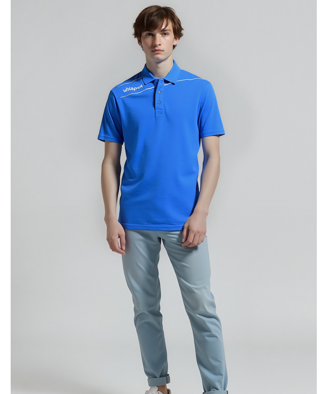 uhlsport 3.0 Stream Polo Shirt Blue - White