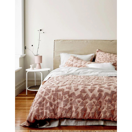 Aura Home Maya Quilt Cover - Rosewater