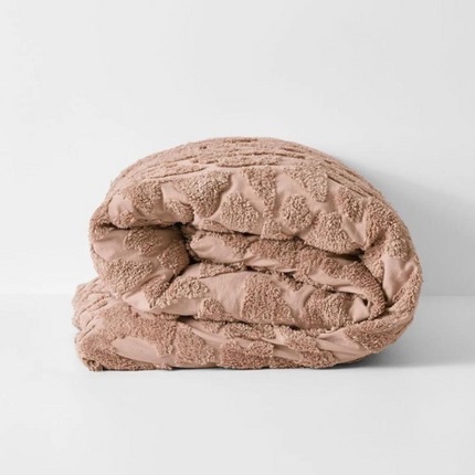 Aura Home Maya Quilt Cover - Rosewater