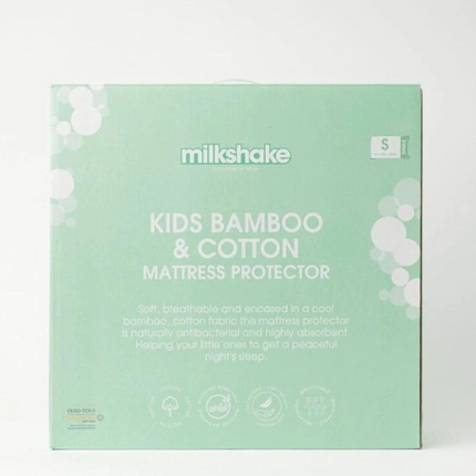 Fantastic Model Milkshake Kids Bamboo & Cotton Mattress Protector White C=70x130+25CM
