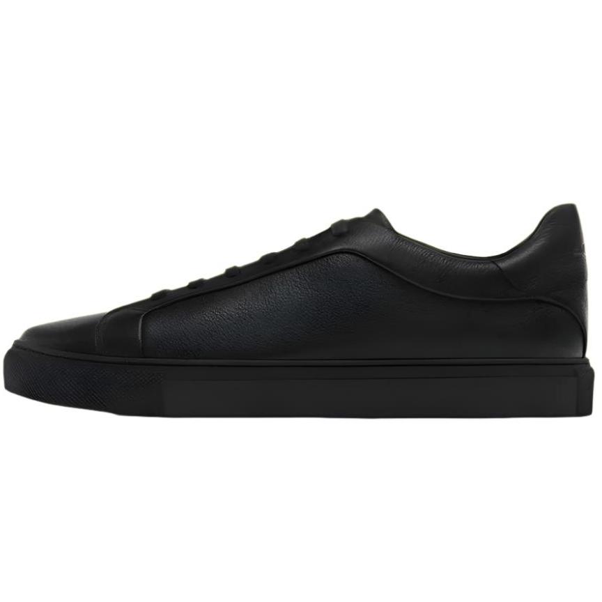 Massimo Dutti Urban Legends: Black Leather Trainers - 2117/850/800
