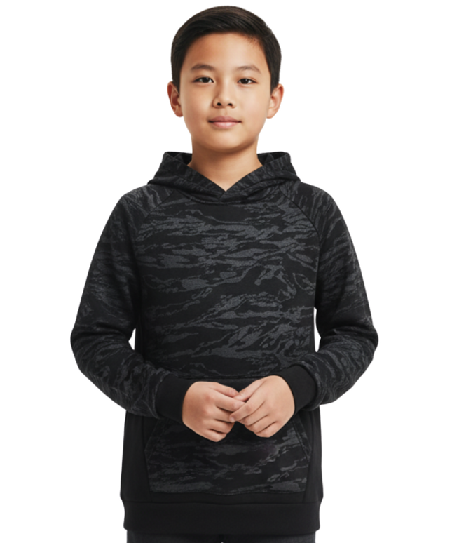 MTA Sports Kids Hoodie, 5-16Y, Black Camo Print