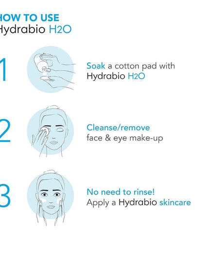 Bioderma HydraBio H2O Micelle Solution for Women - 16.9 oz Cleanser