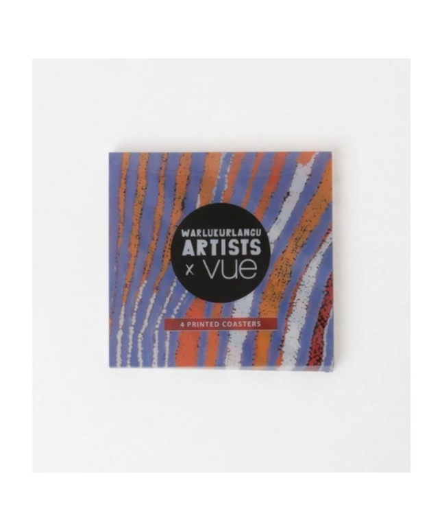 Warlukurlangu Artists x Vue Coaster Set of 4 Pirlarla Jukurrpa