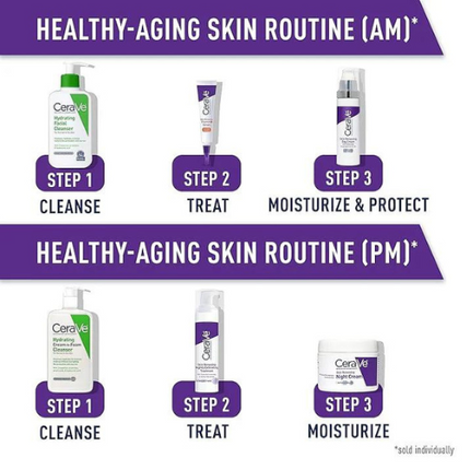 CeraVe Anti Aging Face Serum with Glycolic Acid, Lactic Acid, and Ceramides | Dark Spot Corrector for Face | 1.7 Ounce, 1.7 Fl Oz (Pack of 1)