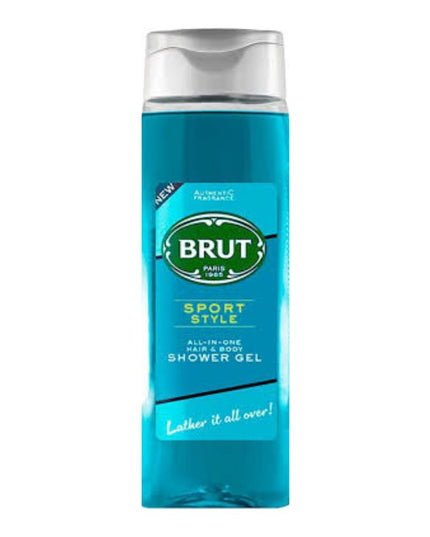 Brut Sport Style ALL-IN-ONE Shower gel for Hair & Body | Body Wash for Men| Authentic Fragrance 500ml Brand: Brut