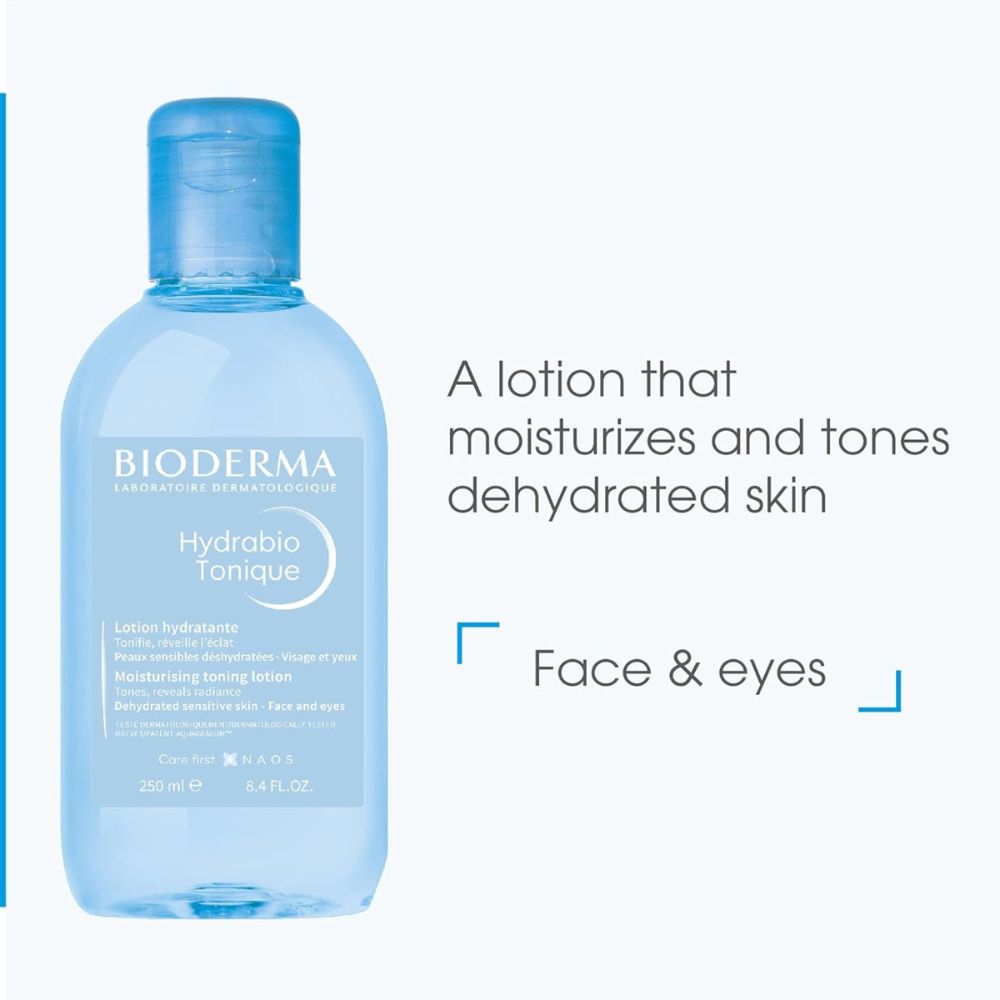 Bioderma Hydrabio Tonique Moisturizing Toning Lotion For Dehydrated Skin, 250ml