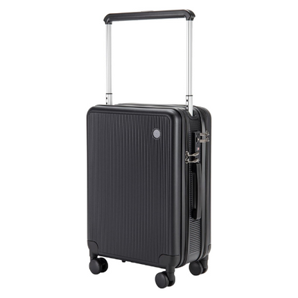 Pierre Cardin Carry on Luggage Business And Laptop Rolling Bag (BLACK)