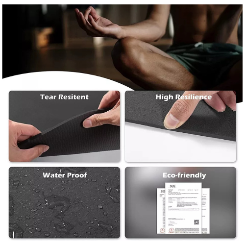 UMINEUX Yoga Mat Extra Non Slip Yoga Mats for Women Black